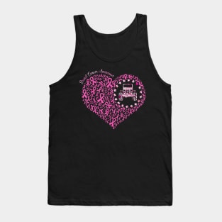 Breast cancer awareness jeeps heart Tank Top